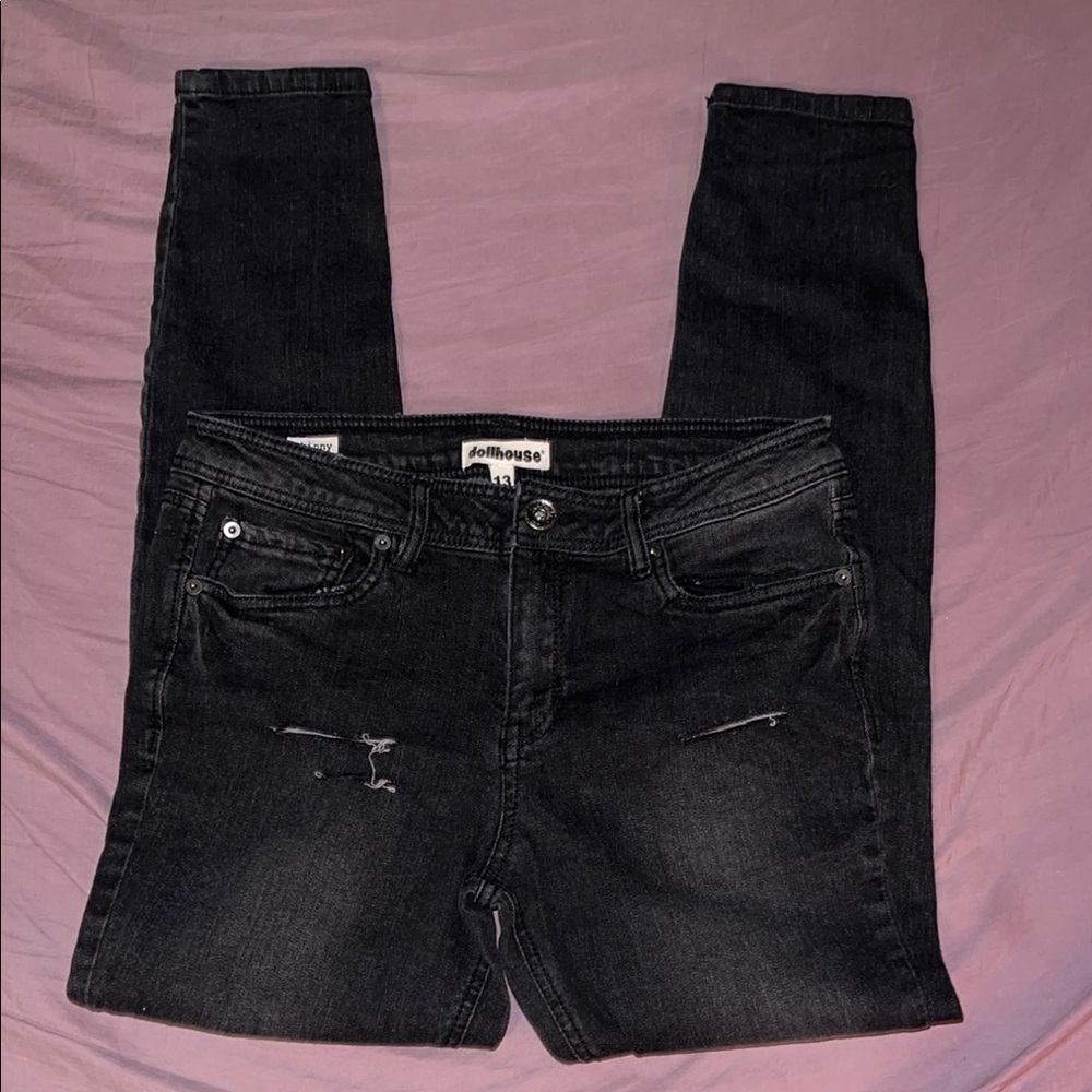 Dollhouse Black Skinny Jeans Sleek Fit